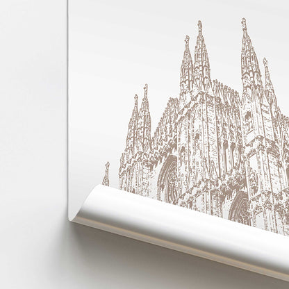 Milan Spires Study Print