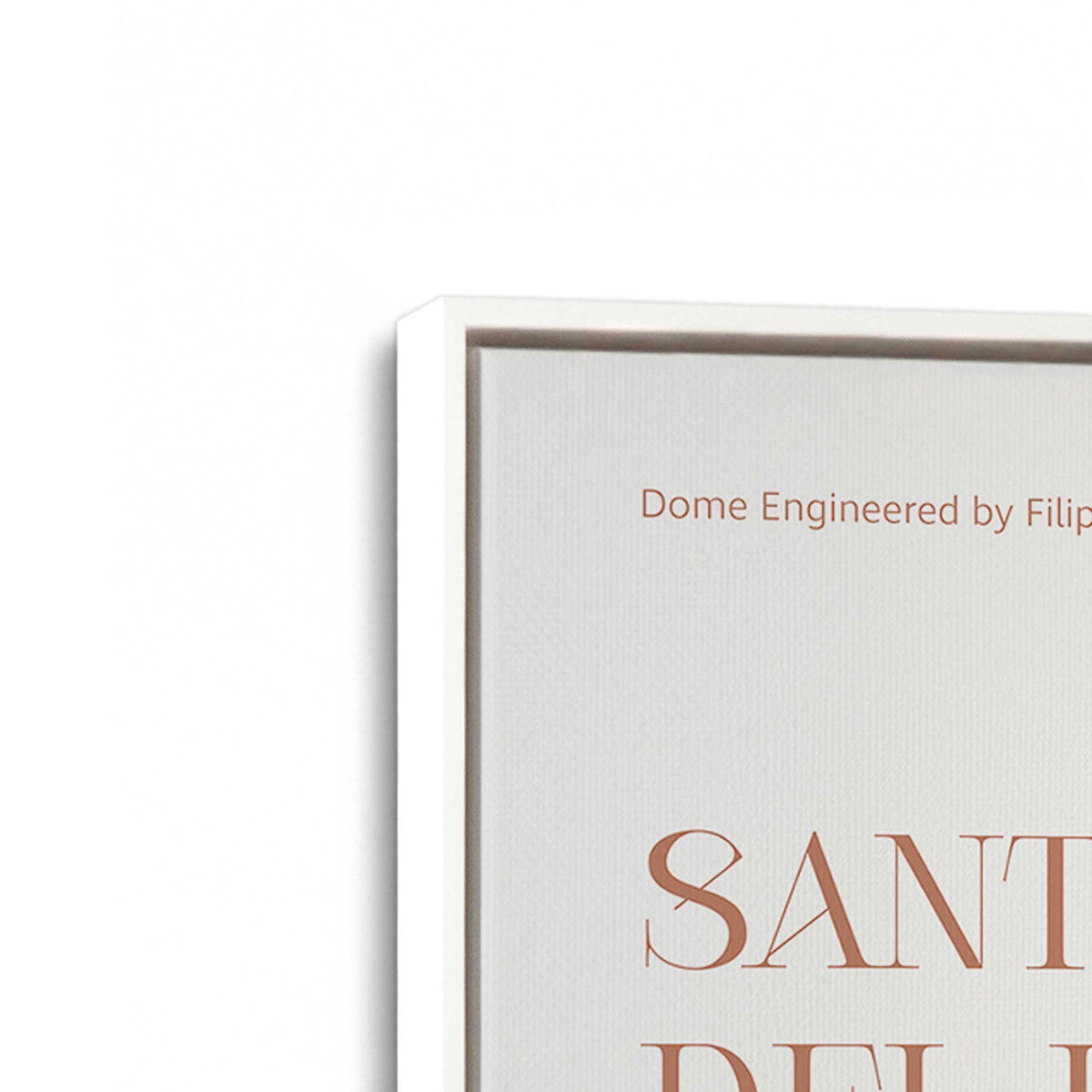 [Color:Opaque White], Picture of art in a White frame at an angle