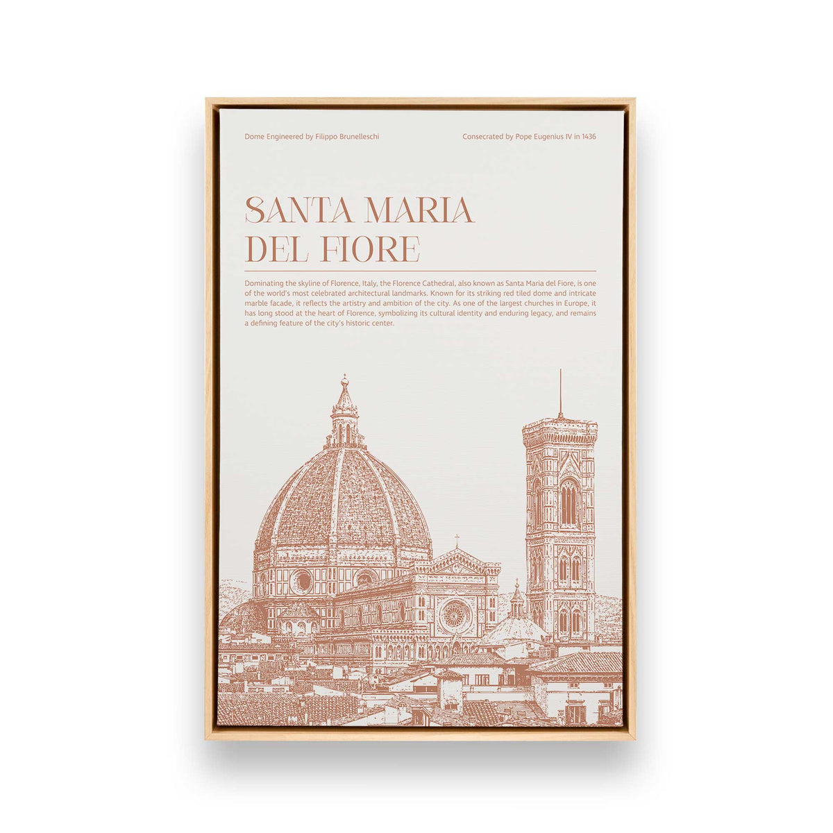 [Color:American Maple], Picture of art in a American Maple frame