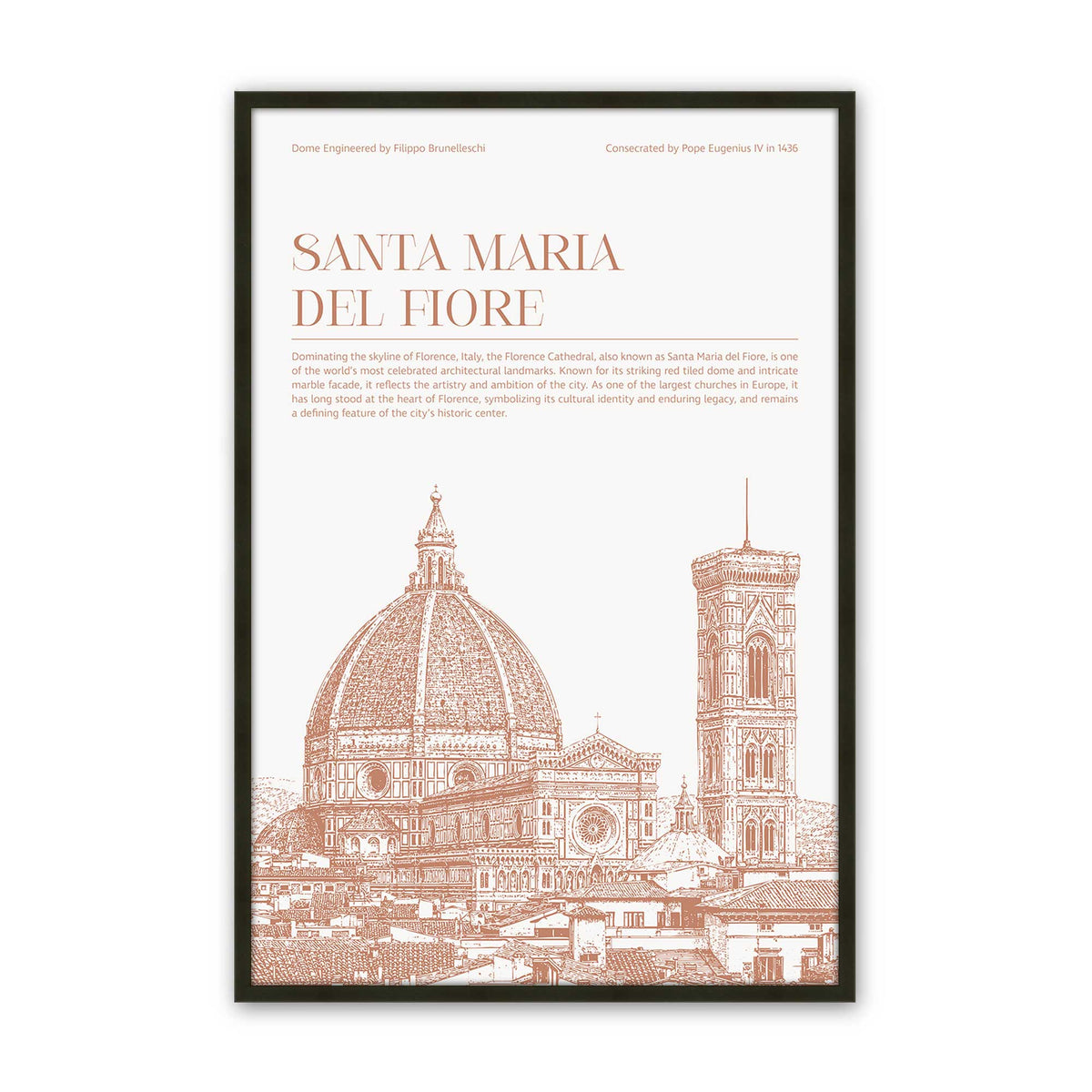[Color:Satin Black], Picture of art in a Polished Chrome frame