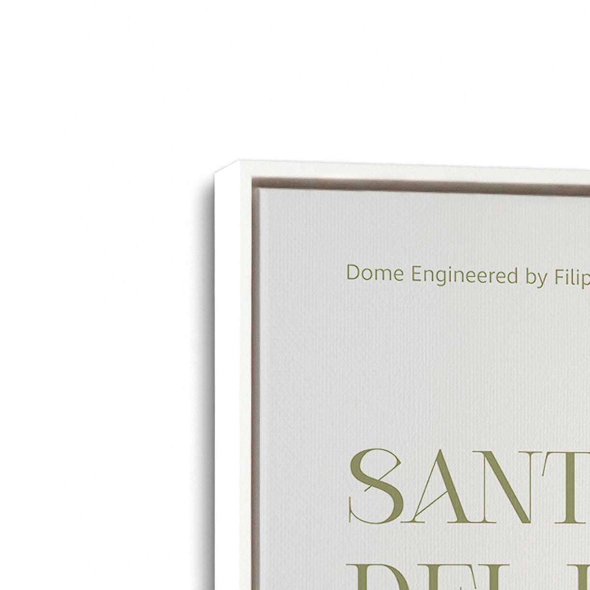 [Color:Opaque White], Picture of art in a White frame at an angle