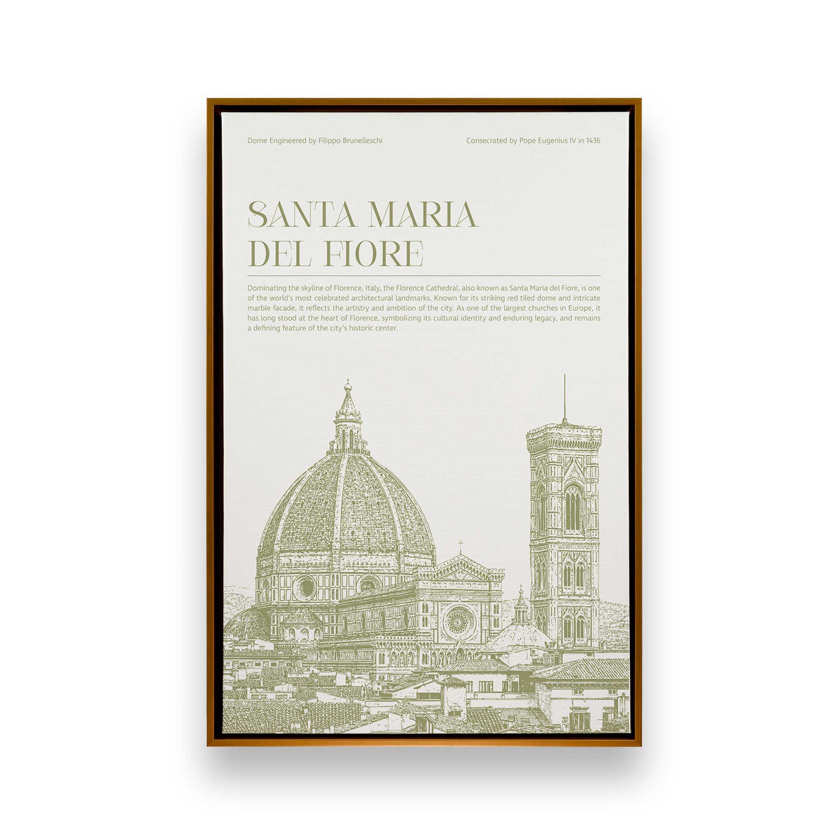 [Color:Polished Gold], Picture of art in a Polished Gold frame