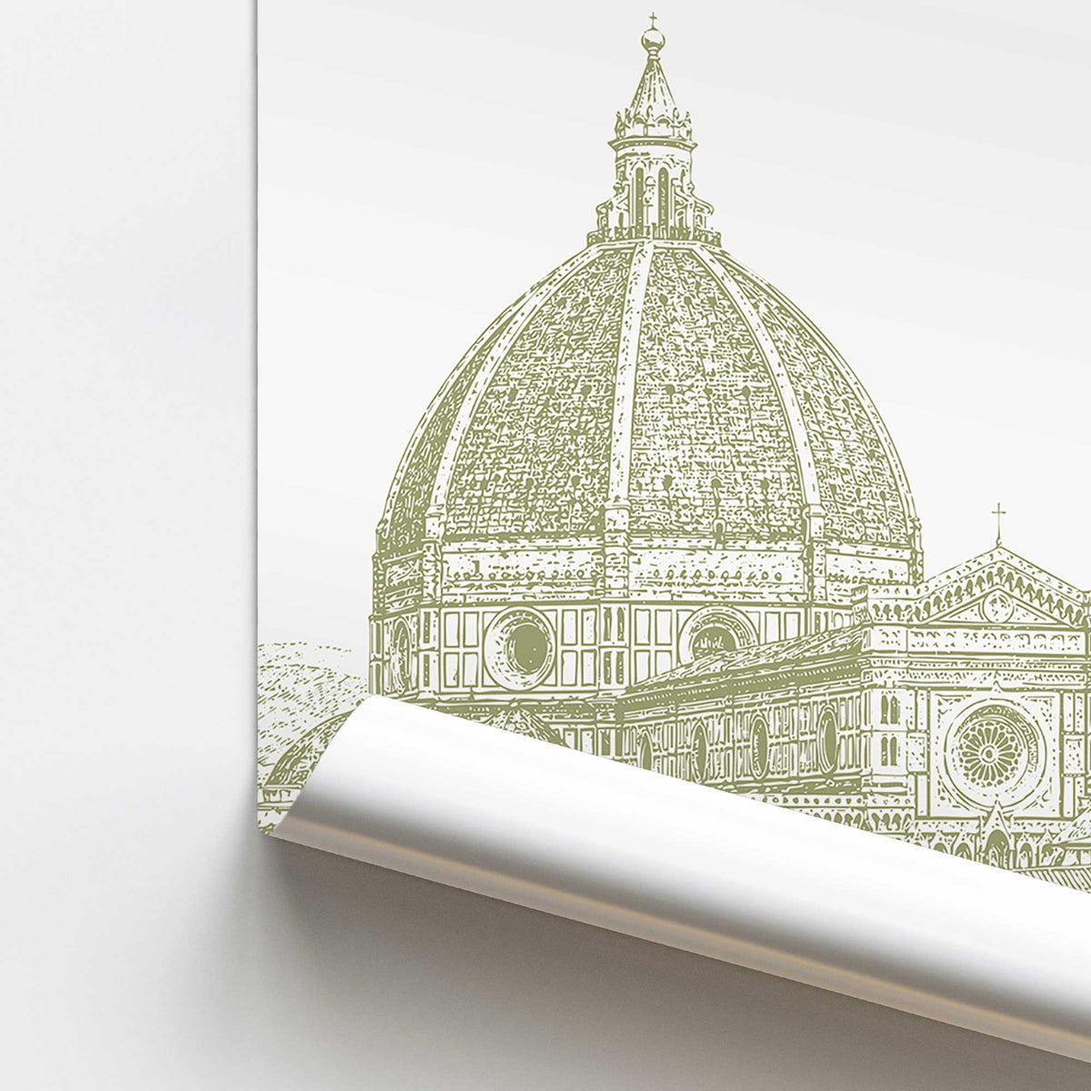 Florence Cathedral Study Print