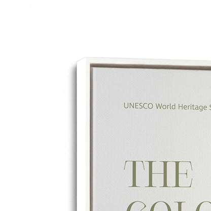 [Color:Opaque White], Picture of art in a White frame at an angle