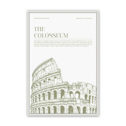[Color:Opaque White], Picture of art in a Polished Chrome frame