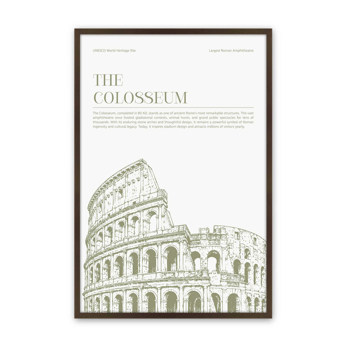 [Color:Belvinder Brown], Picture of art in a Polished Chrome frame