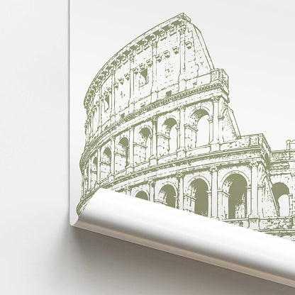 Colosseum in Line Print