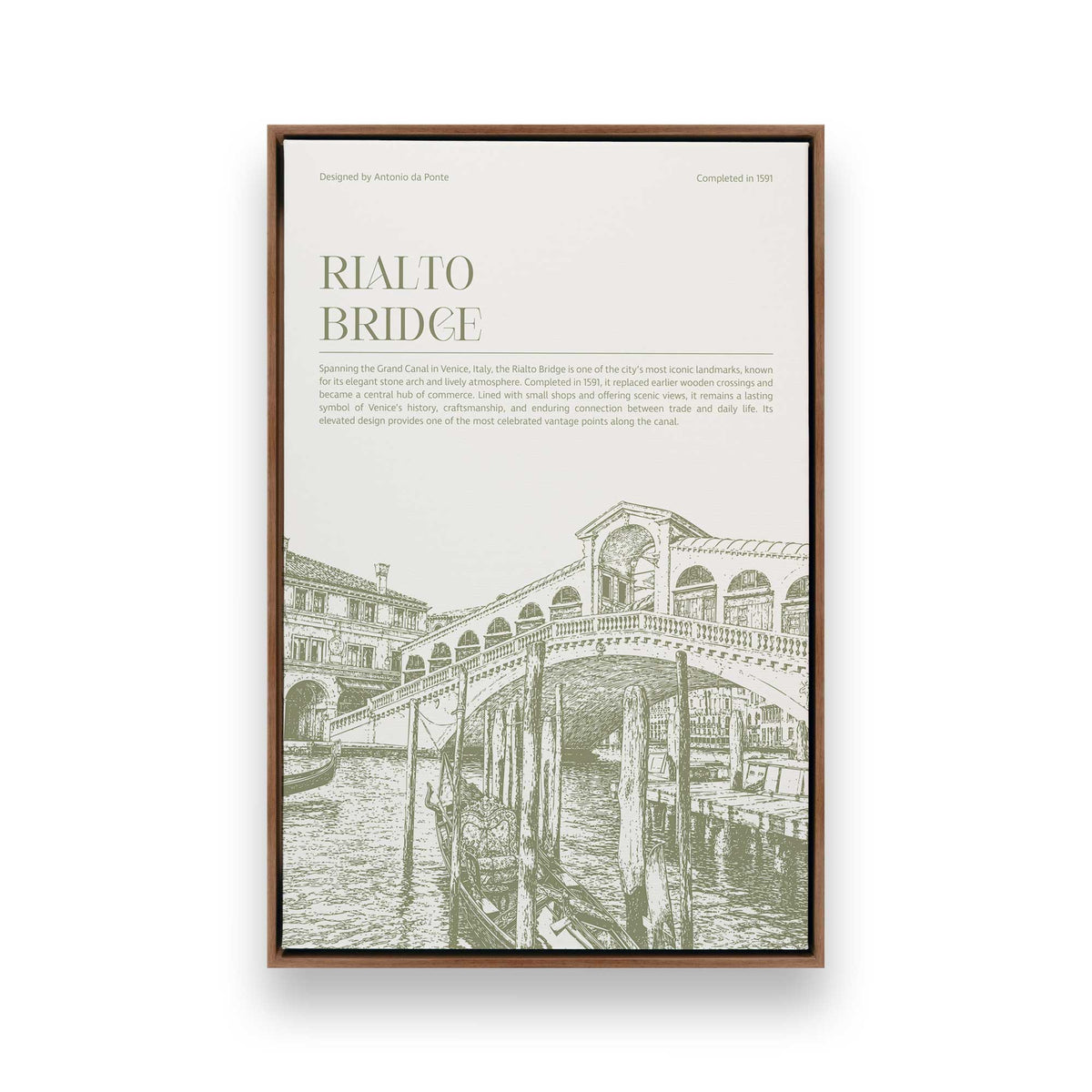 [Color:Walnut], Picture of art in a Walnut frame