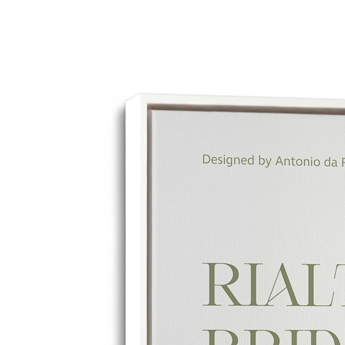 [Color:Opaque White], Picture of art in a White frame at an angle