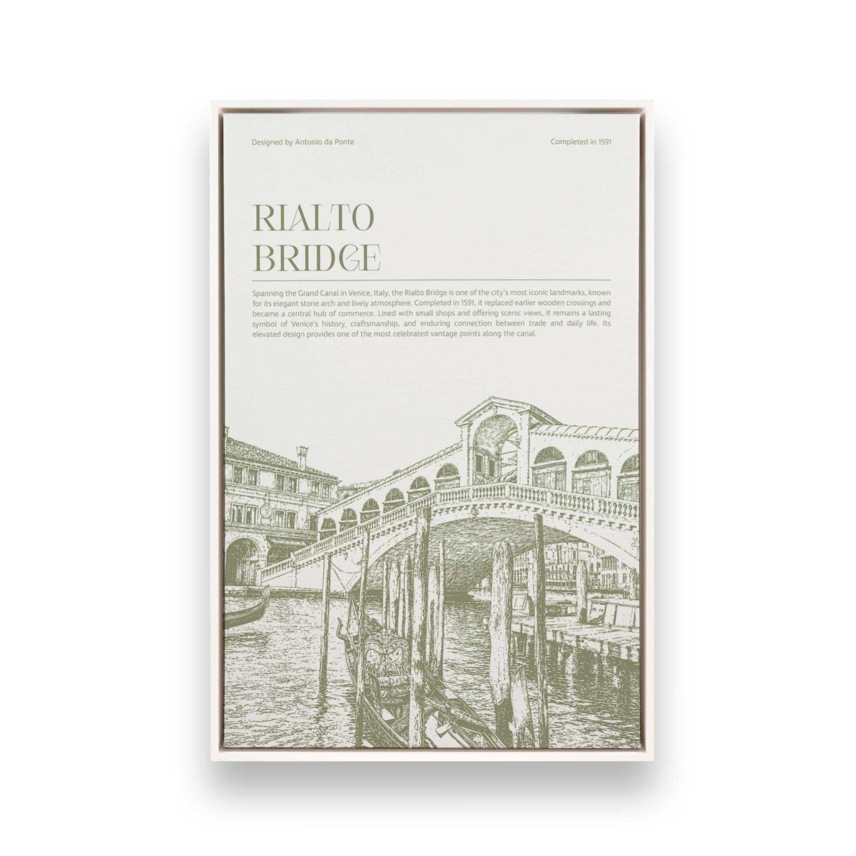 [Color:Opaque White], Picture of art in a White frame