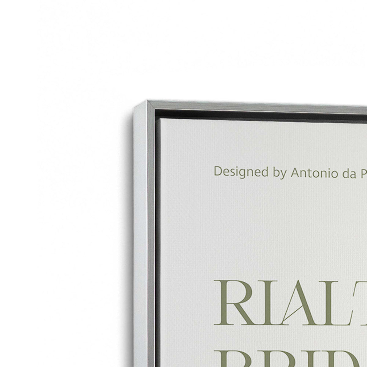 [Color:Polished Chrome], Picture of art in a Polished Chrome frame at an angle