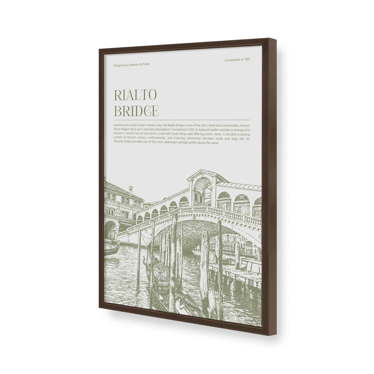 [Color:Belvinder Brown], Picture of art in a Polished Chrome frame of the corner