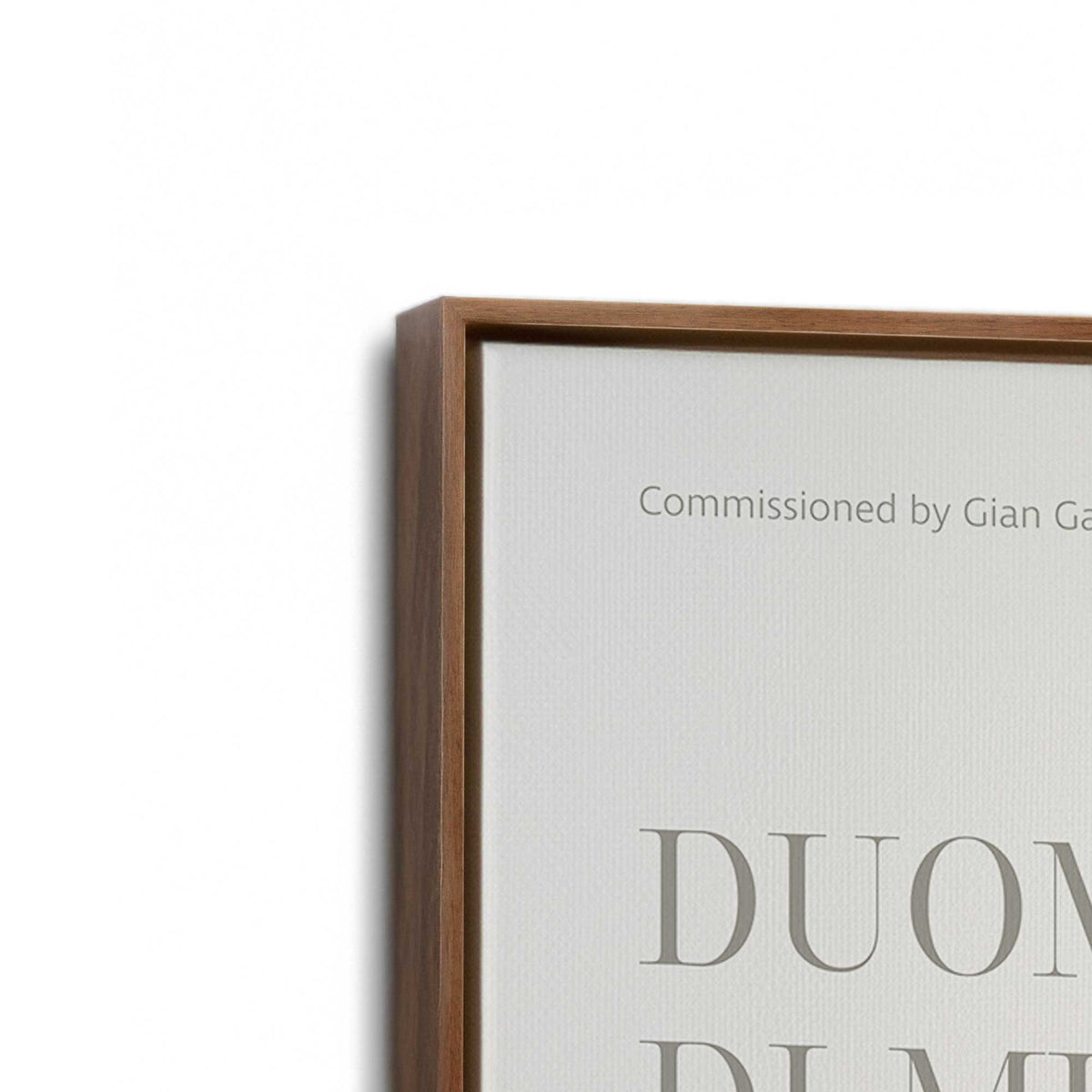 [Color:Walnut], Picture of art in a Walnut frame at an angle