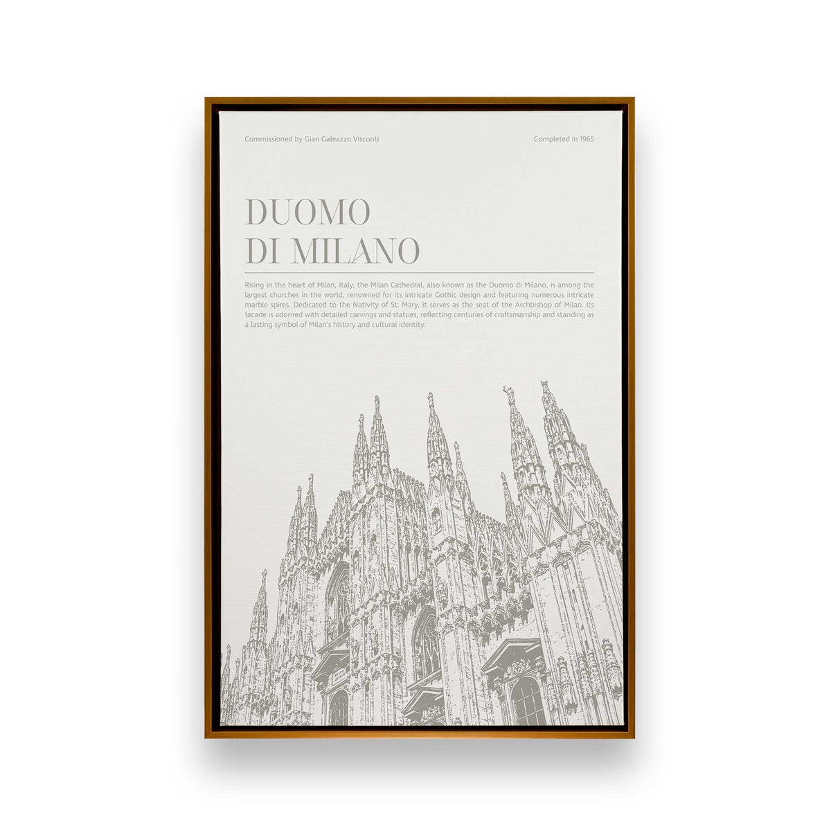 [Color:Polished Gold], Picture of art in a Polished Gold frame