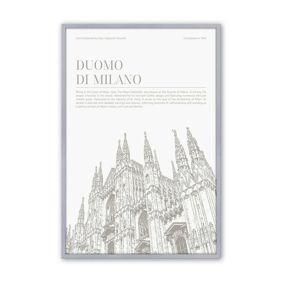 [Color:Polished Chrome], Picture of art in a Polished Chrome frame