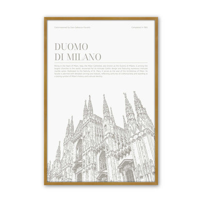 [Color:Polished Gold], Picture of art in a Polished Chrome frame