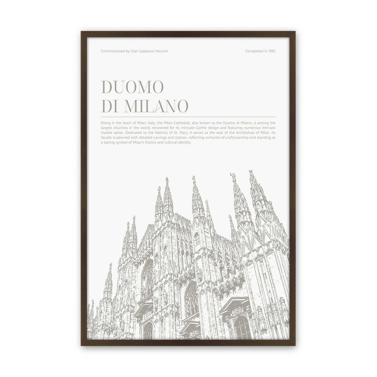 [Color:Belvinder Brown], Picture of art in a Polished Chrome frame