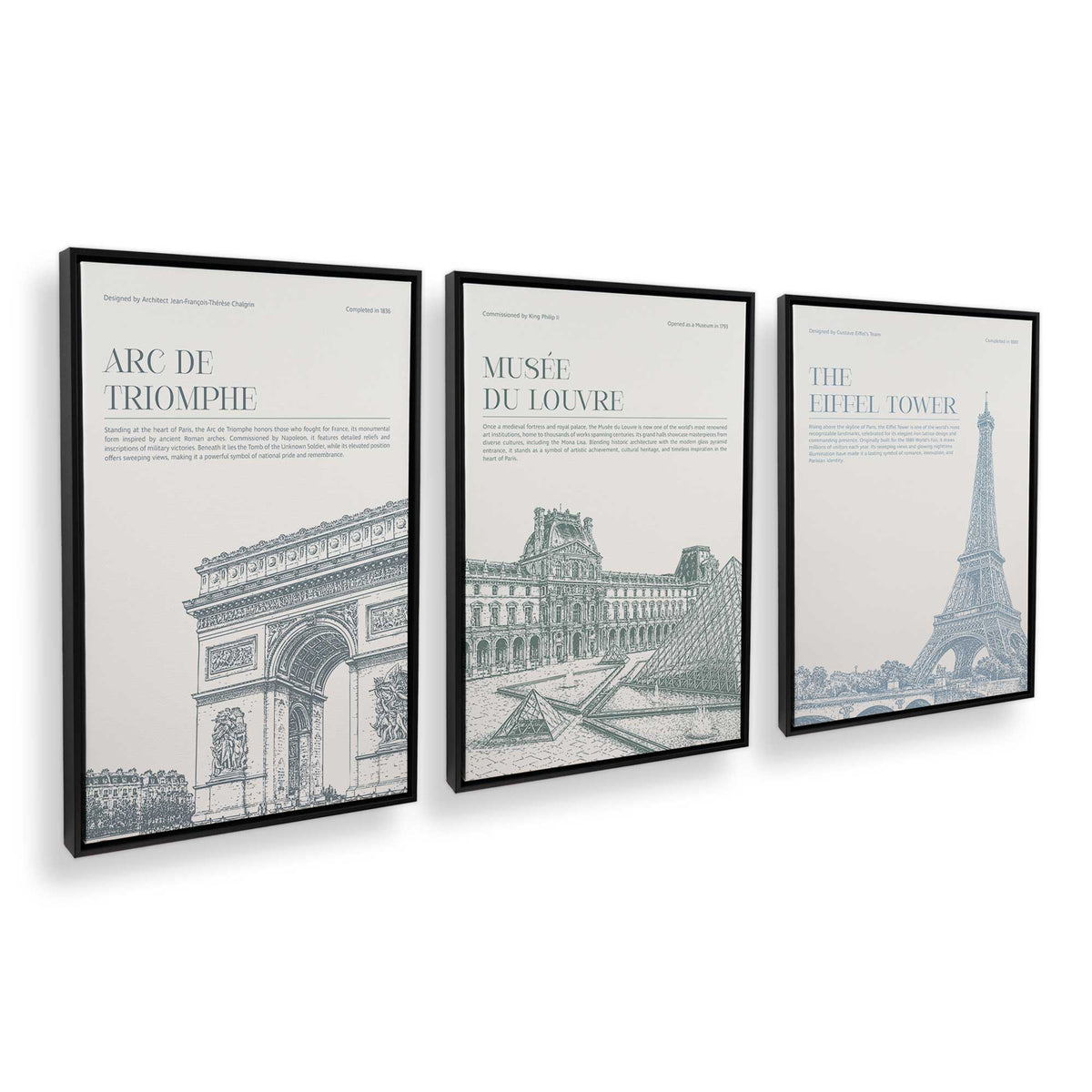 [Color:Satin Black], Picture of art in a Satin Black frame at an angle