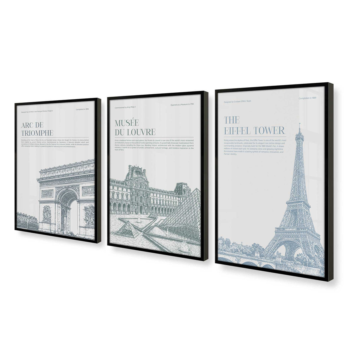 [Color:Satin Black], Picture of art in a Satin Black frame at an angle