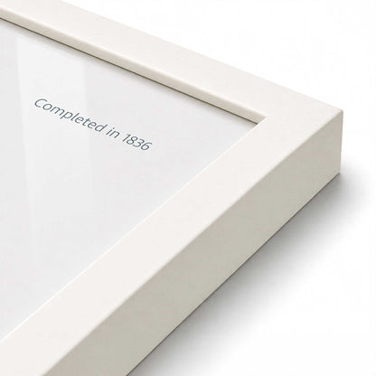 [Color:Opaque White], Picture of art in an Opaque White frame of the corner