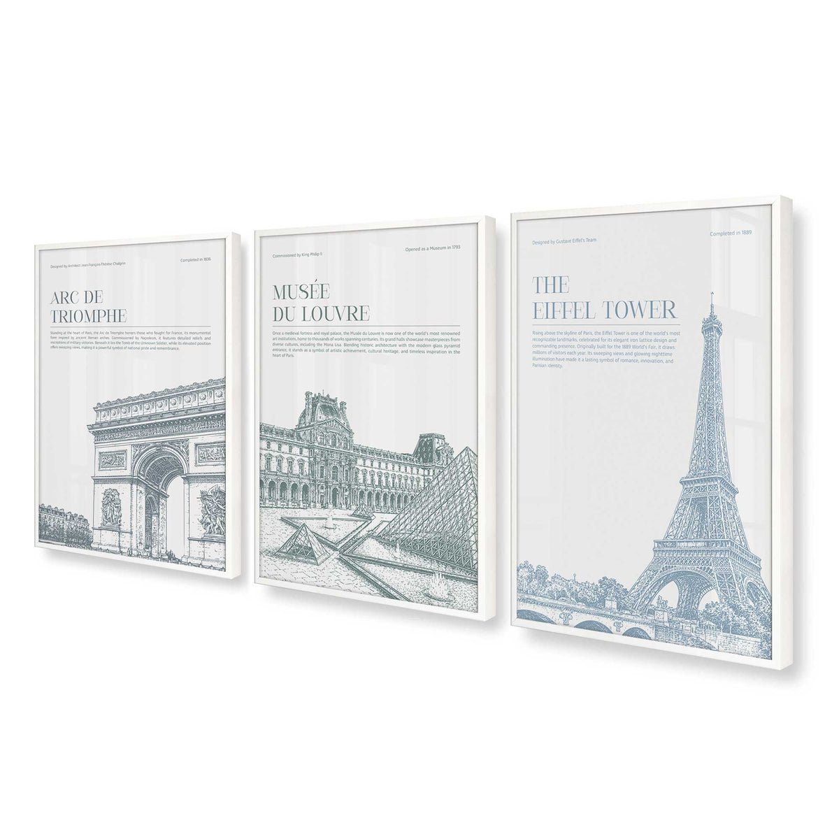 [Color:Opaque White], Picture of art in an Opaque White frame at an angle