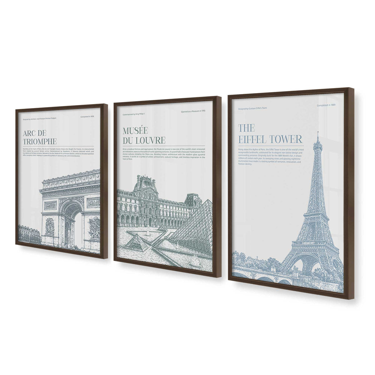 [Color:Belvinder Brown], Picture of art in a Belvinder Brown frame at an angle