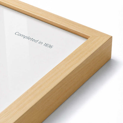 [Color:American Maple], Picture of art in an American Maple frame of the corner