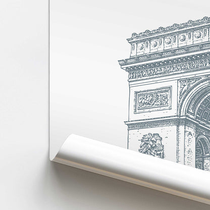 [color:Rolled Print], Picture of close up of art