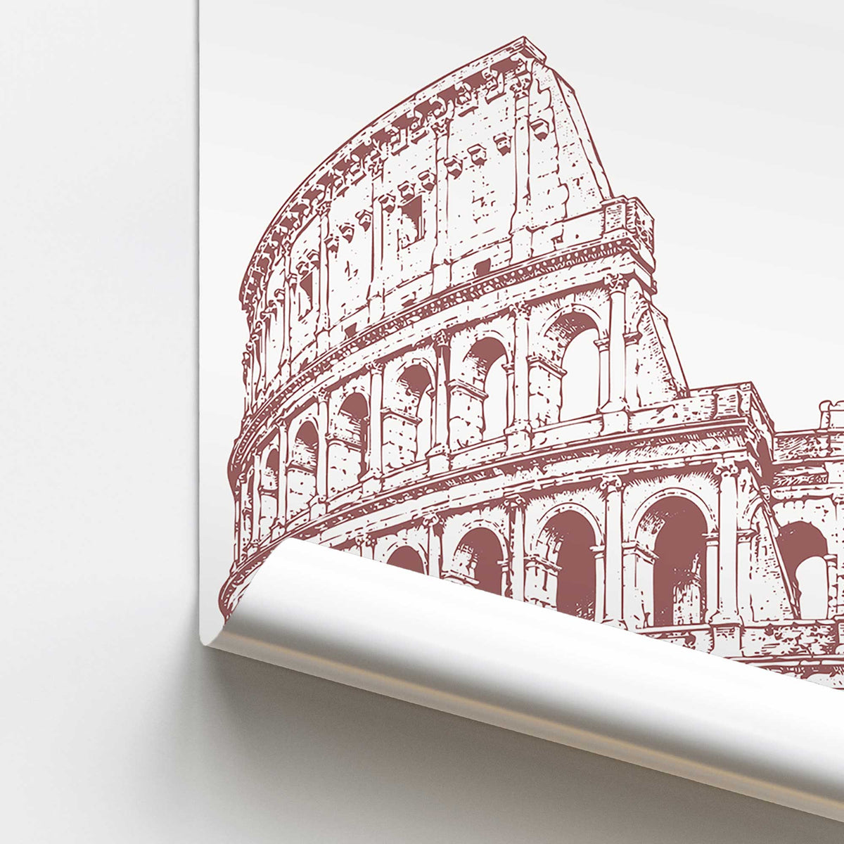 [color:Rolled Print], Picture of close up of art