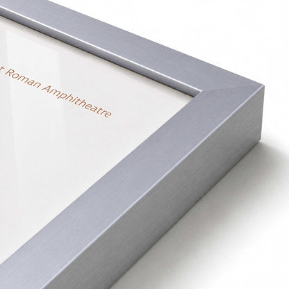 [Color:Polished Chrome], Picture of art in a Polished Chrome frame of the corner