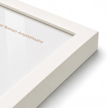 [Color:Opaque White], Picture of art in an Opaque White frame of the corner
