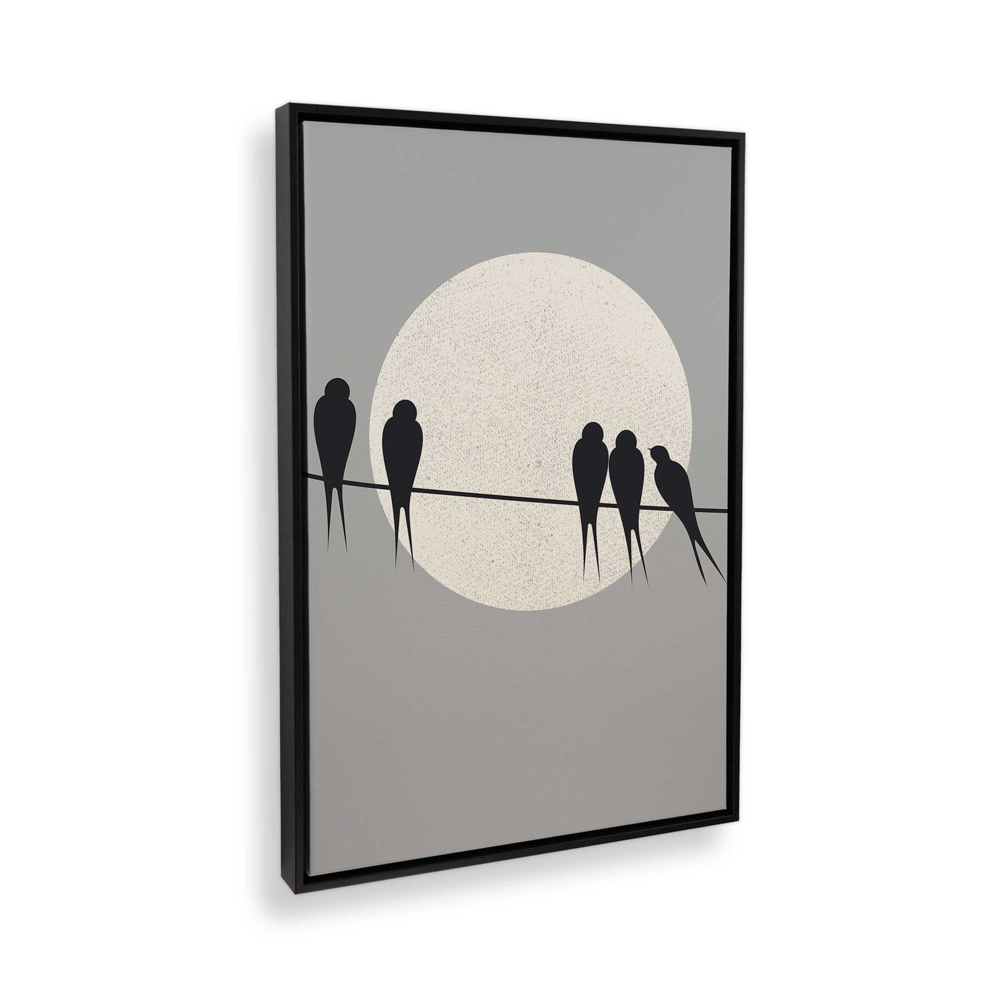 [Color:Satin Black] Picture of art in a Satin Black frame at an angle