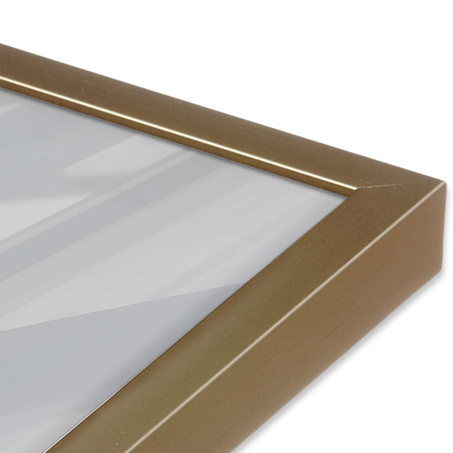 [Color:Brushed Gold] Picture of art in a Brushed Gold frame of the corner