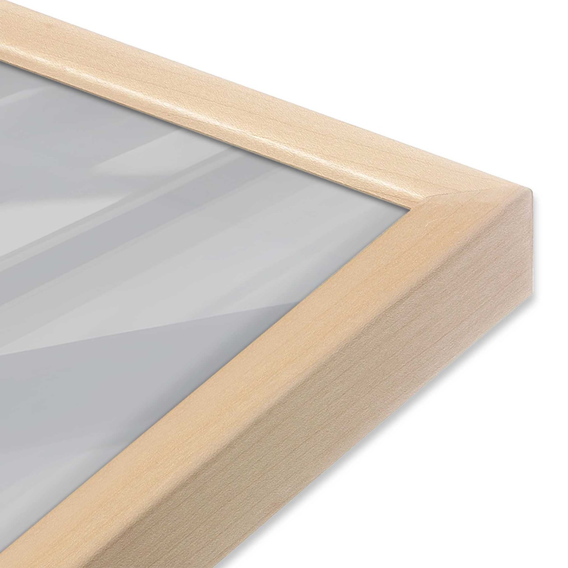 [Color:Raw Maple] Picture of art in a Raw Maple frame of the corner