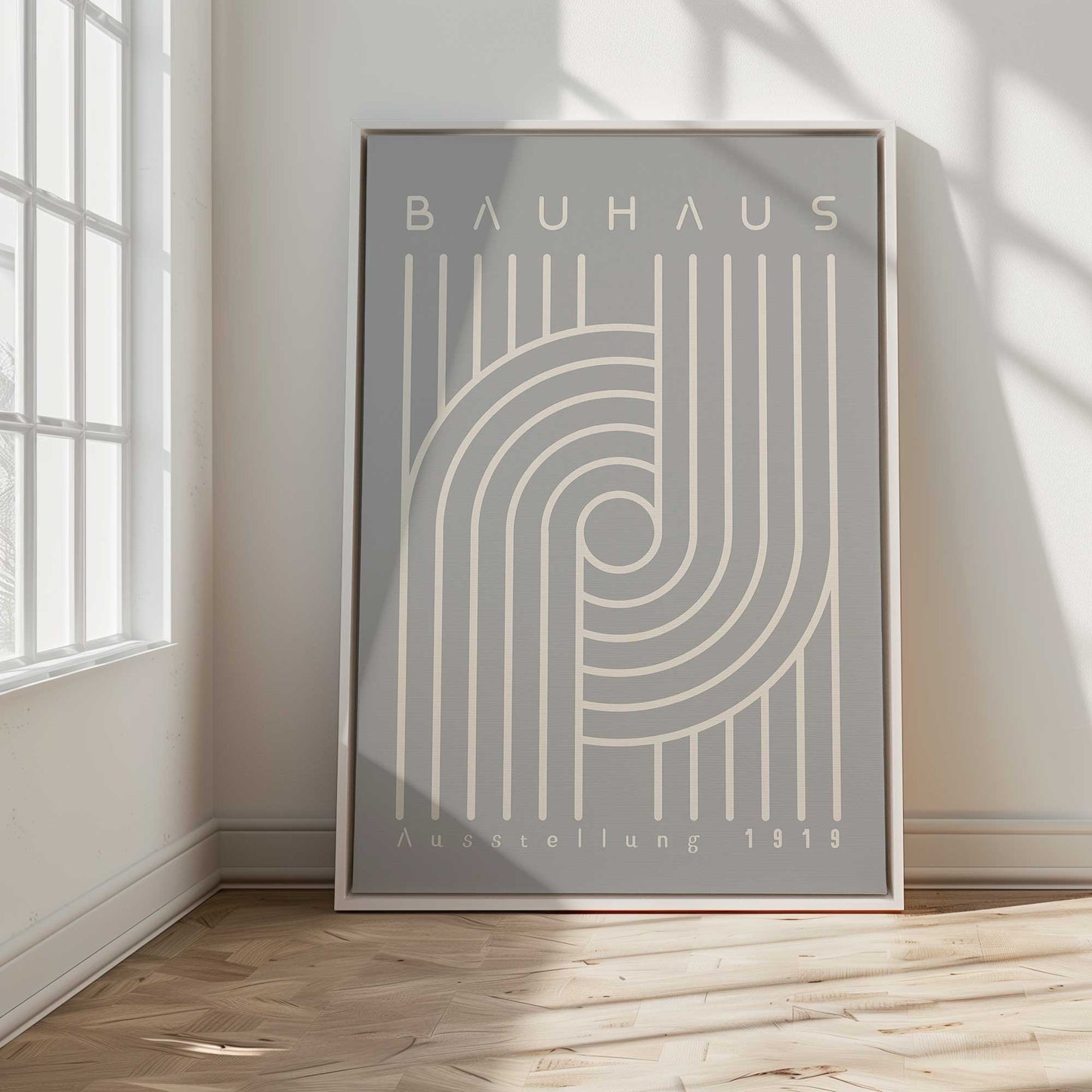 Bauhaus 1919 Linear Harmony Print on Canvas