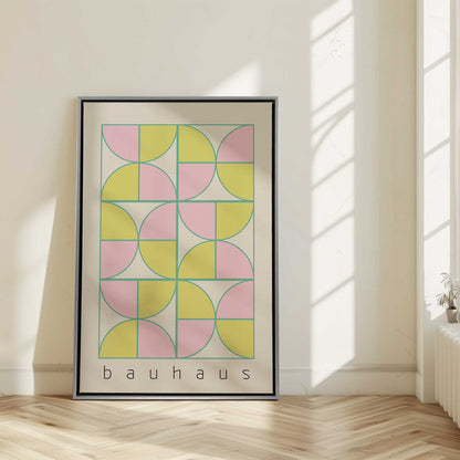 Bauhaus Pastel Play Print on Canvas