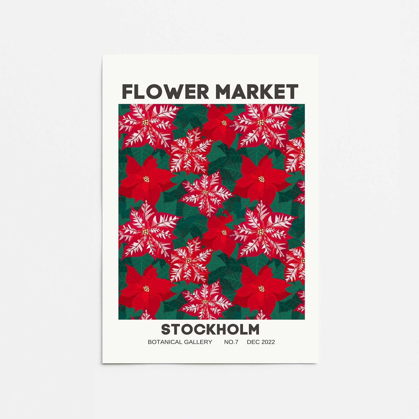 Holiday Flower Market I Promotional Rolled Print