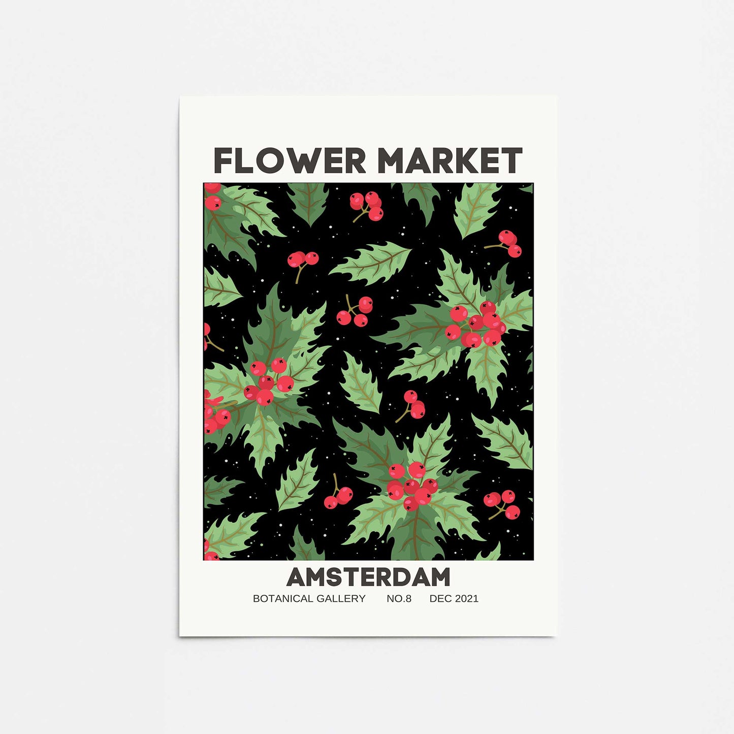 Holiday Flower Market II Promotional Rolled Print