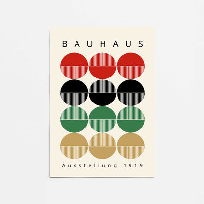 Vintage Bauhaus Circles Promotional Rolled Print