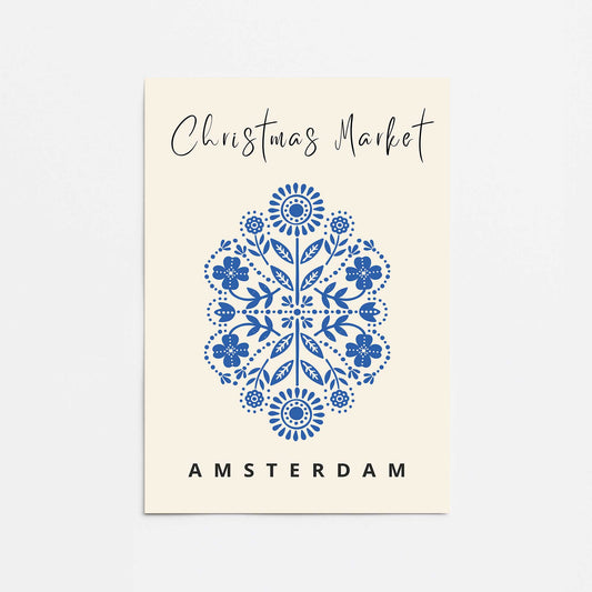 Christmas Market Poster III Promotional Rolled Print