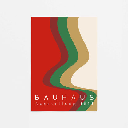 Bauhaus Retro Waves I Promotional Rolled Print