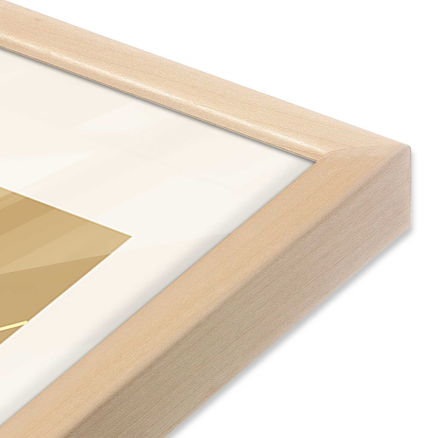 [Color:Raw Maple], Picture of art in a Raw Maple frame at an angle