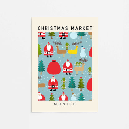 Munich Christmas Market Promotional Rolled Print
