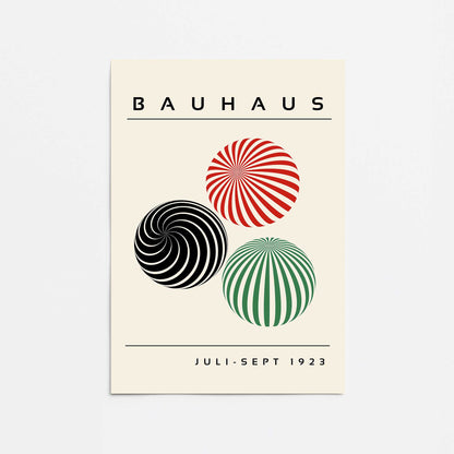 Bauhaus Geometric Spheres Promotional Rolled Print