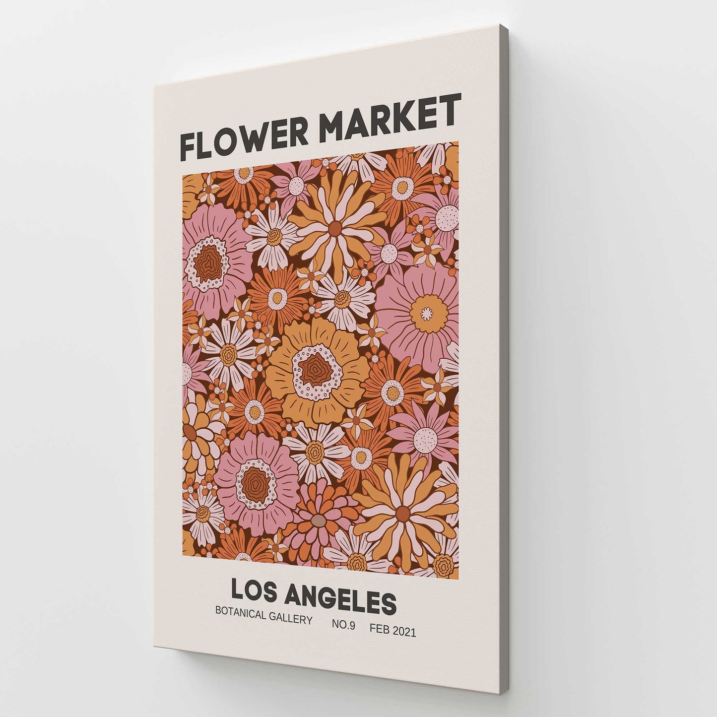 [Color:Stretched Canvas], Picture of art at an angle