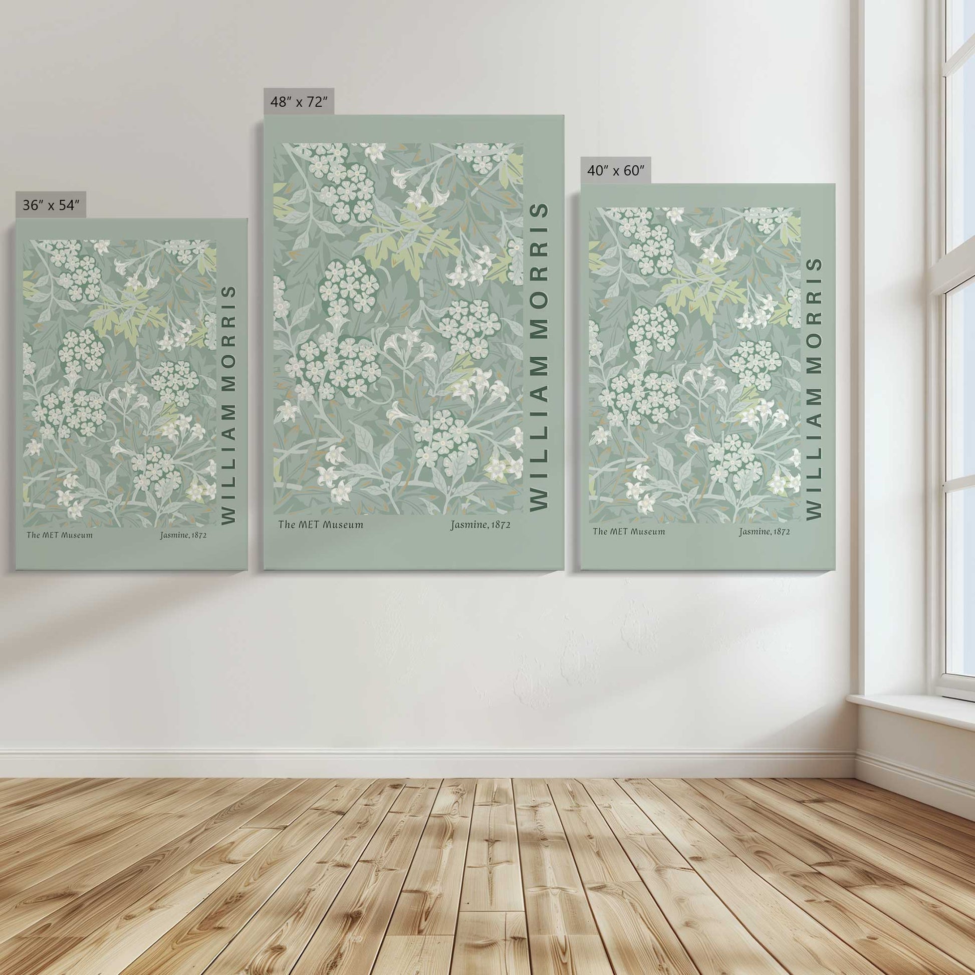 [Color:Stretched Canvas], Image showing the size comparisons