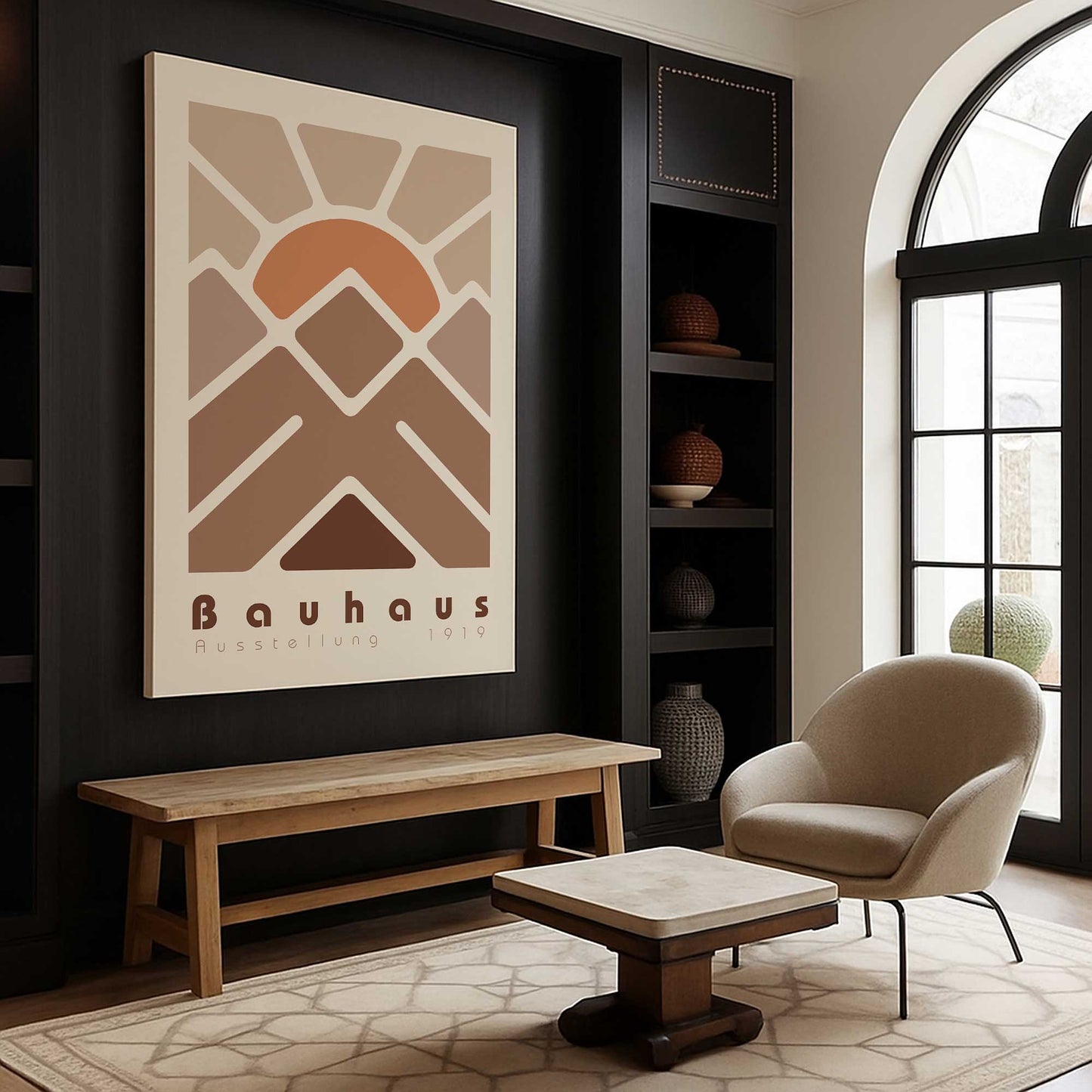 [Color:Stretched Canvas], Picture of art in a room