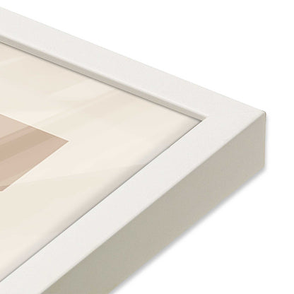 [Color:Opaque White], Picture of art in a Opaque White frame at an angle