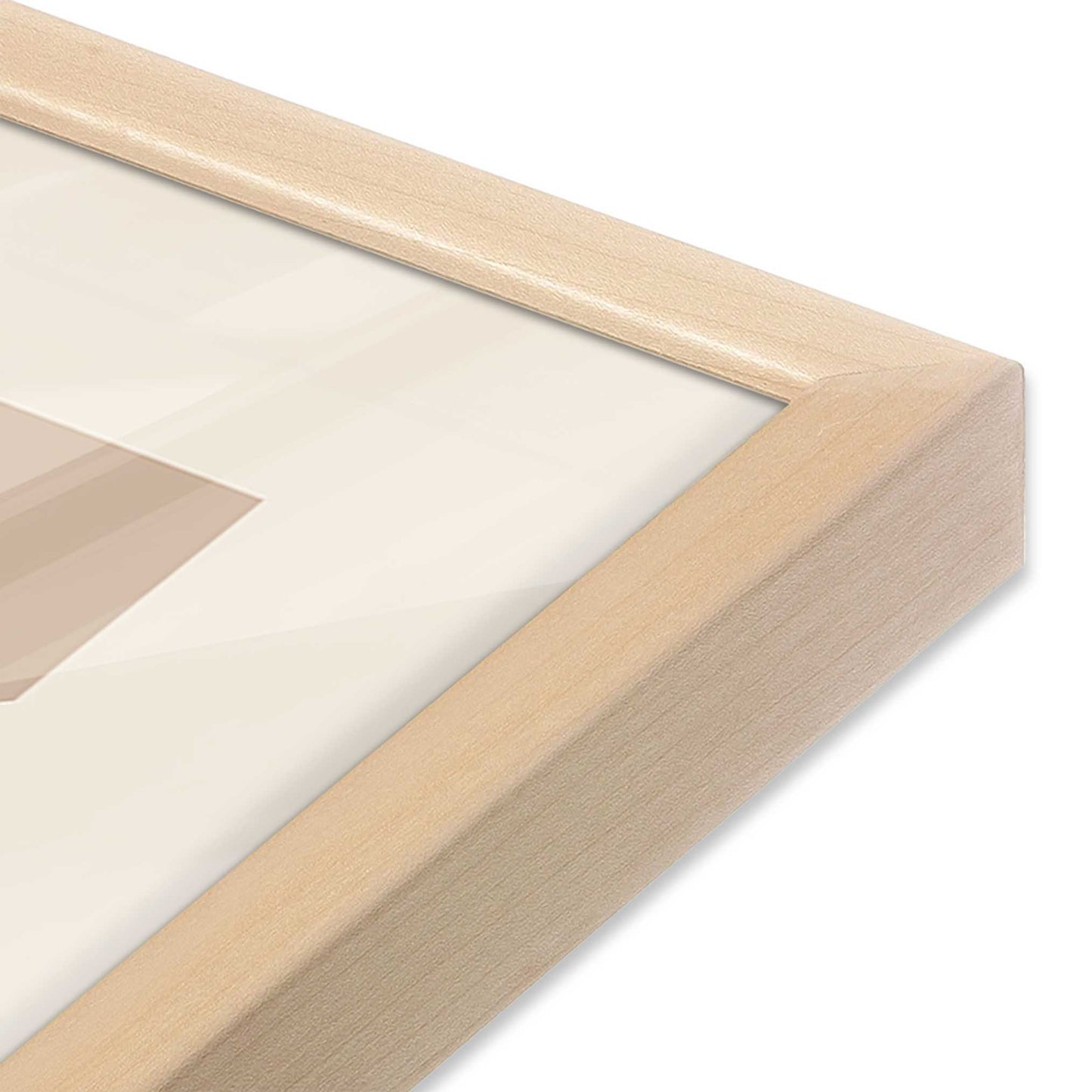 [Color:Raw Maple], Picture of art in a Raw Maple frame at an angle