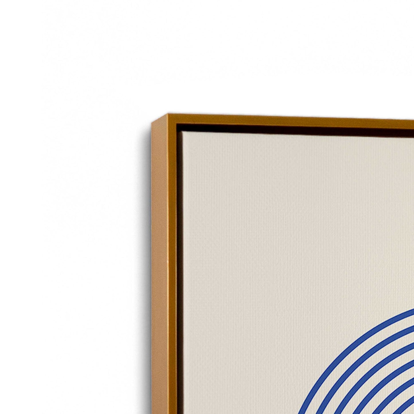 [Color:Polished Gold], Picture of art in a Polished Gold frame at an angle